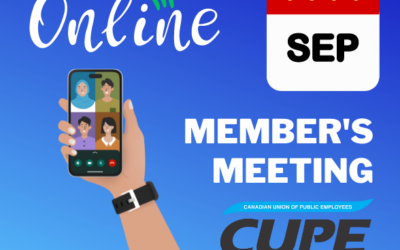 September Member’s Meeting